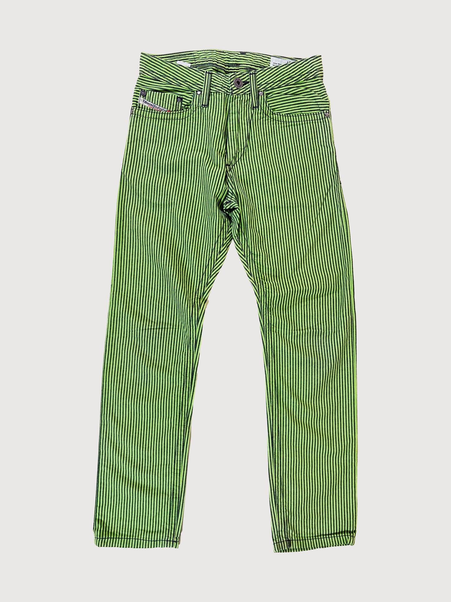STRIPE LIME DENIMS 8Y