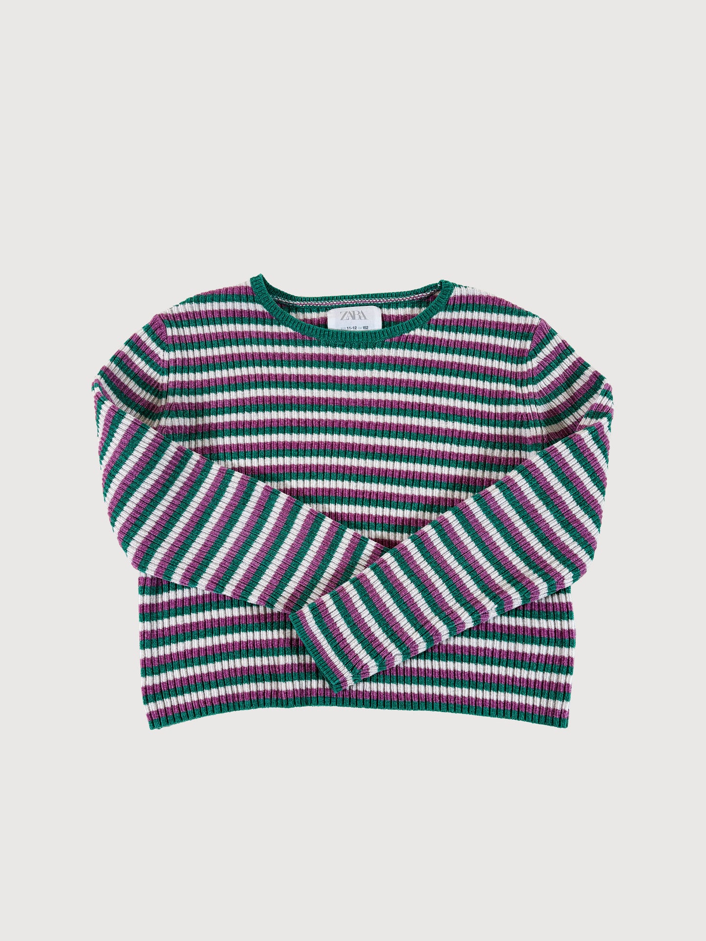 CHENILLE STRIPE SWEATER 10Y