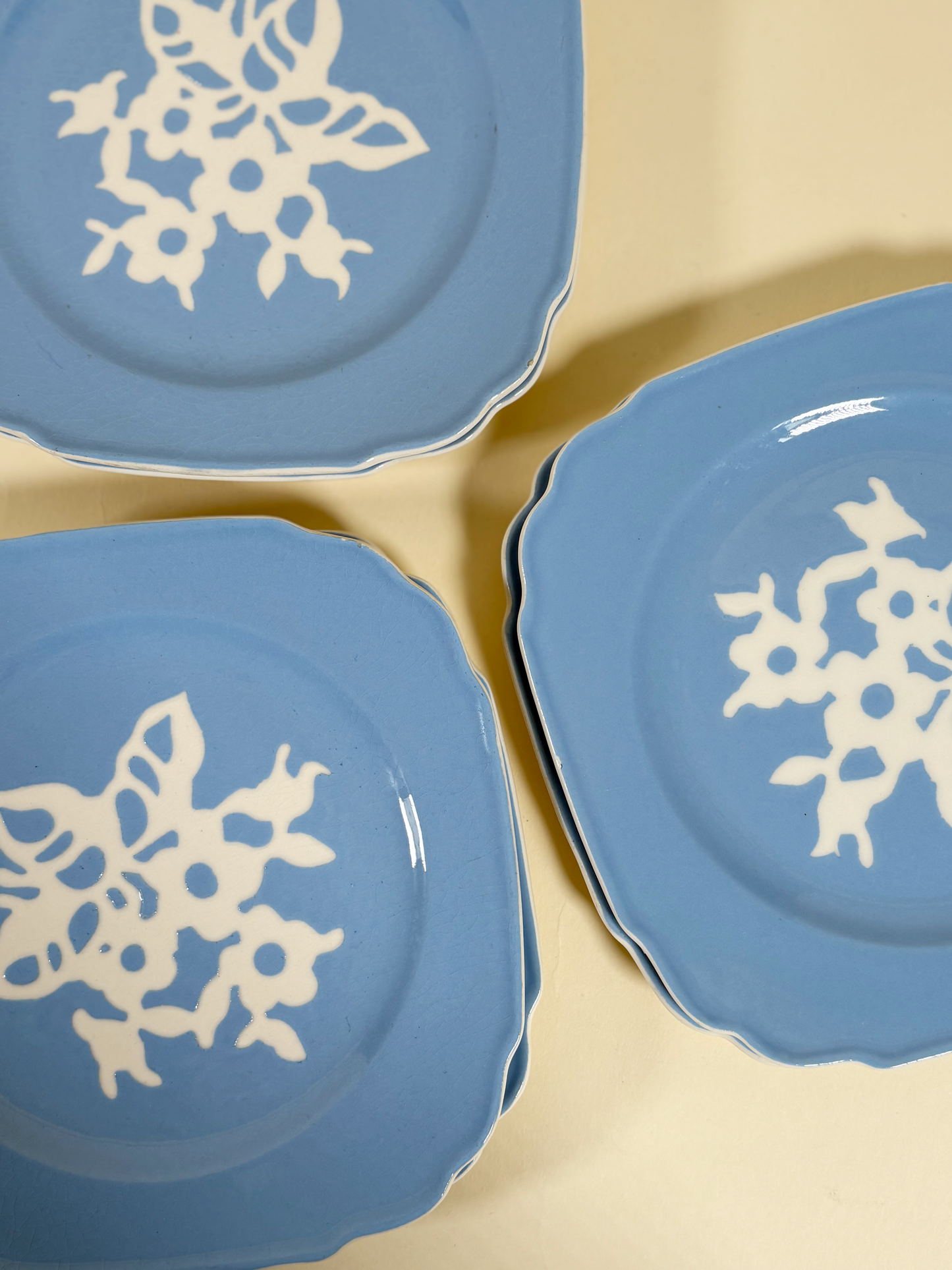 SET 6 DESERT PLATES 1930s