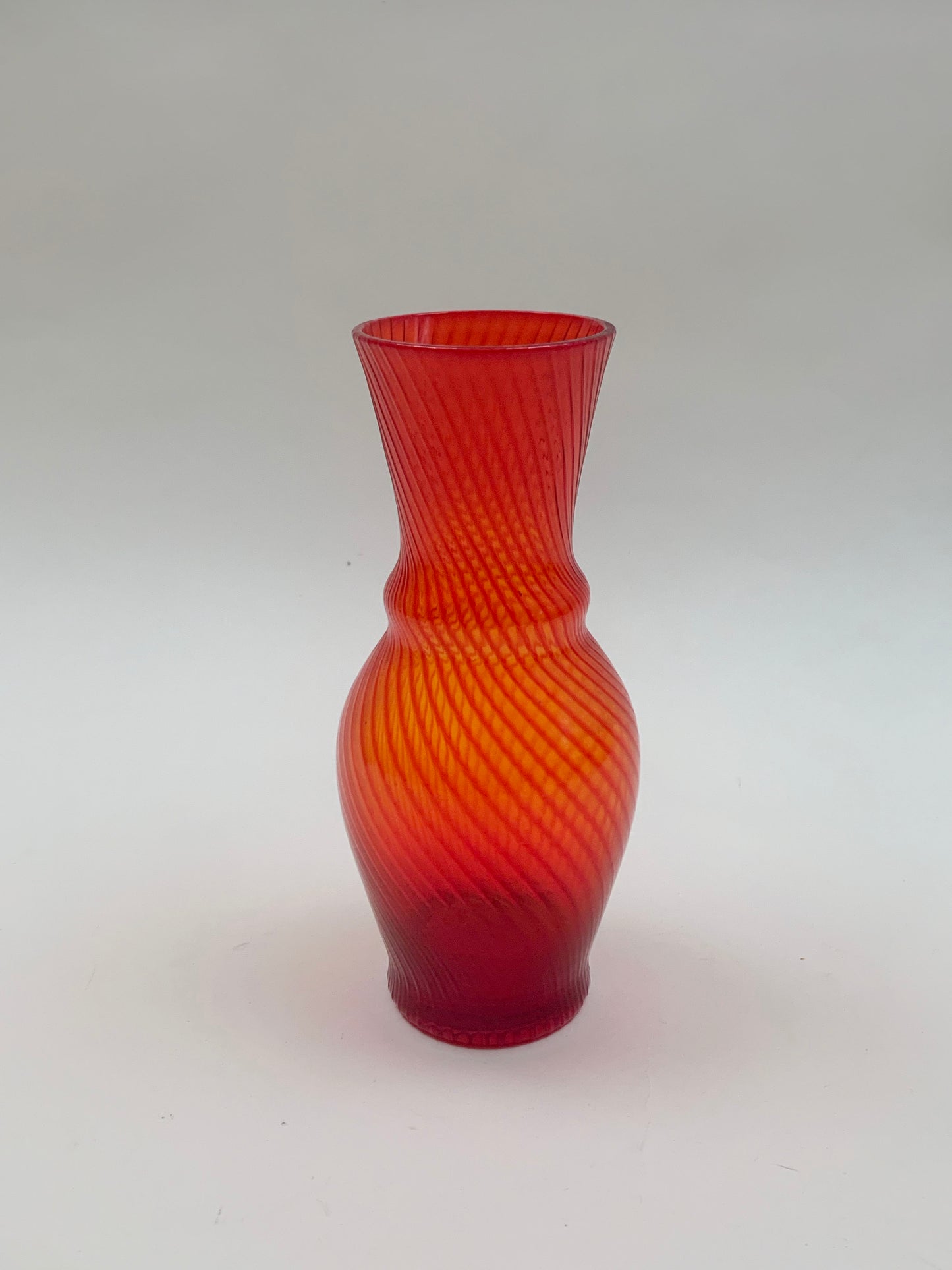VINTAGE BLOWN GLASS RED
