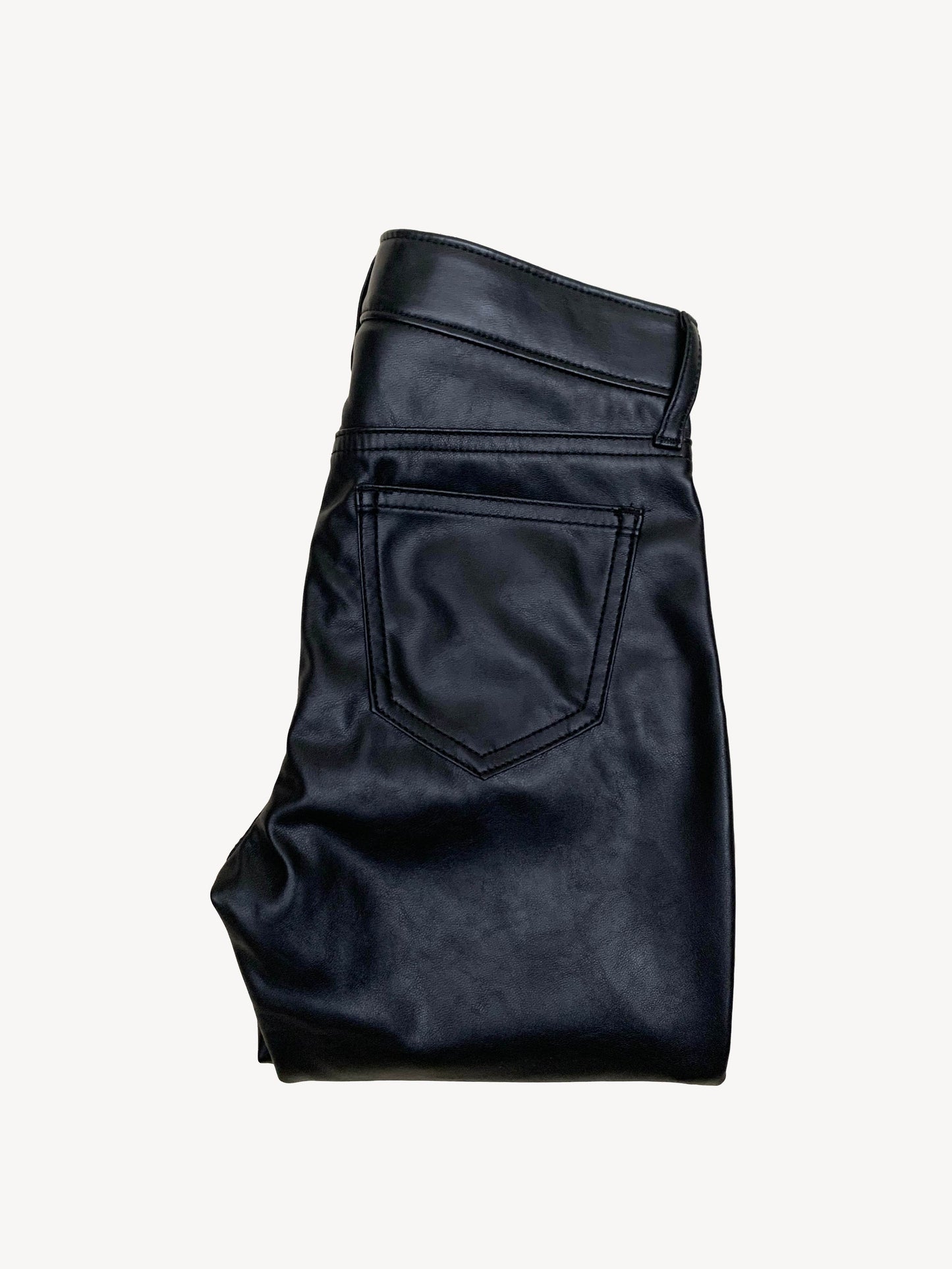 Faux Leather Slim Pants 7Y