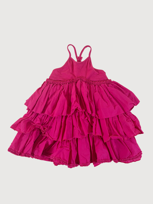 RUFFLE LAYERED DRESS 8Y