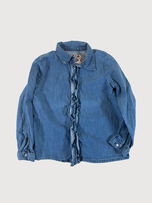 BON POINT DENIM SHIRT 6Y