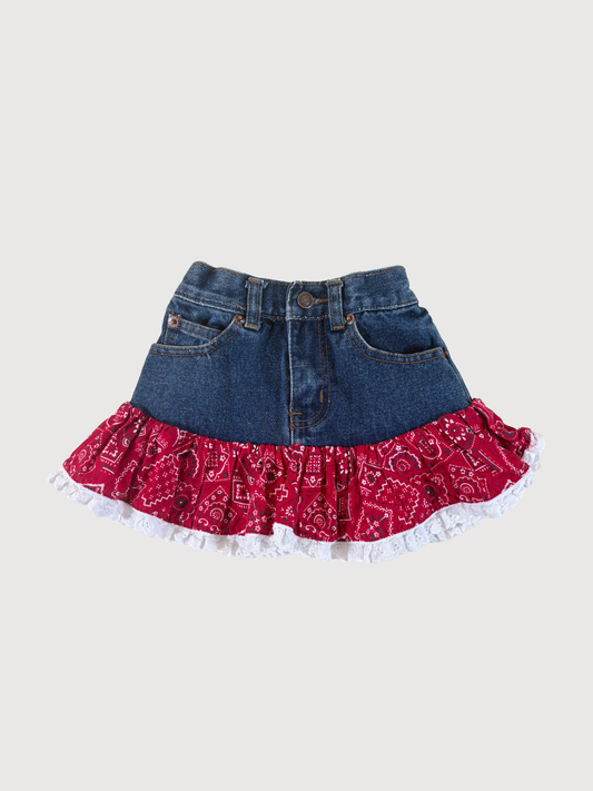 DENIM LACE SKIRT 3Y