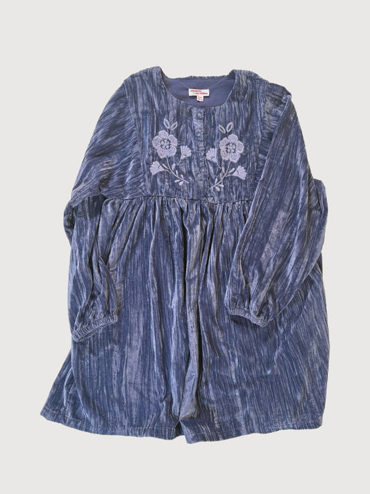 LILAC VELVET DRESS 8Y