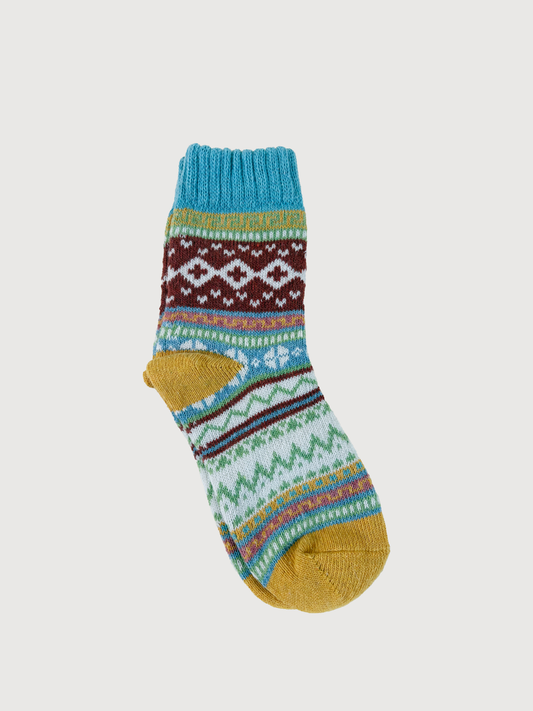 COLOR MOTIF SOCKS 8-9Y