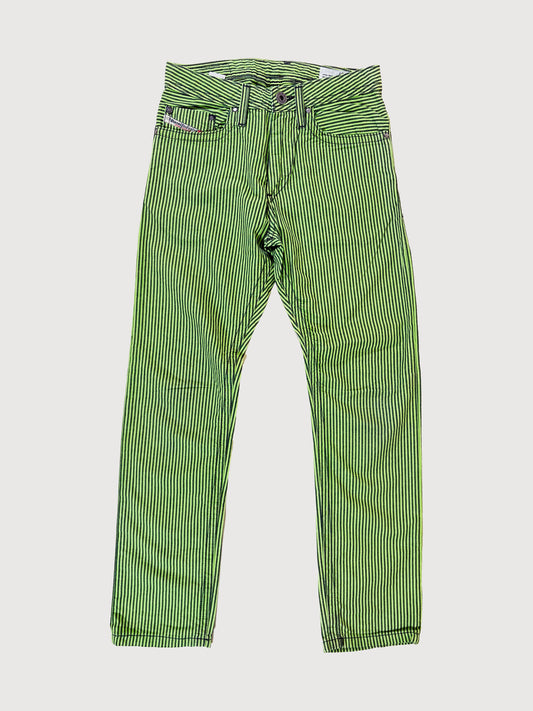STRIPE LIME DENIMS 8Y