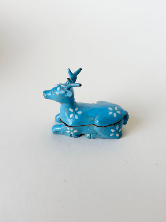 ENAMEL REINDEER BOX