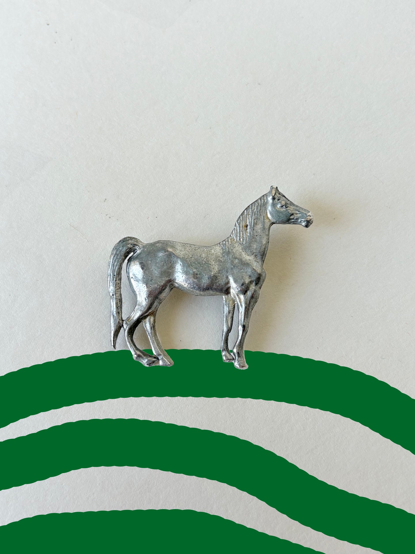 STANDING HORSE BROOCH