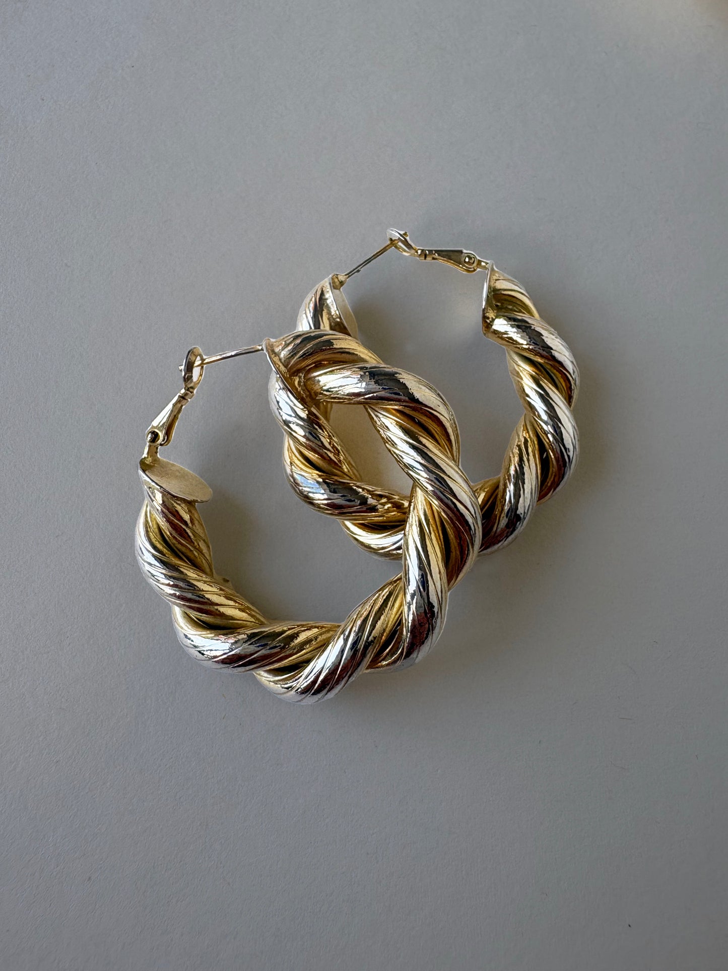 TWO TONE HOOPS