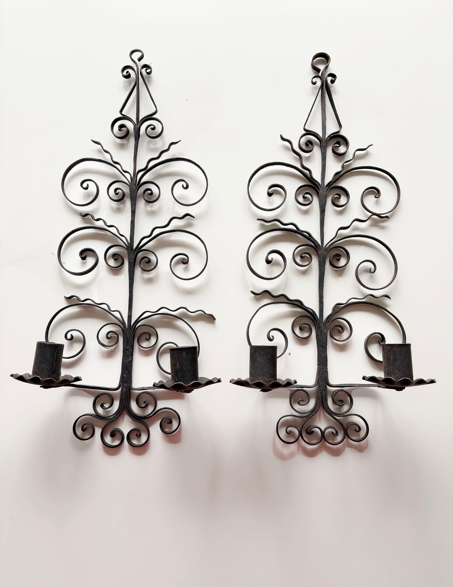 VINTAGE WALL CANDLE HOLDERS