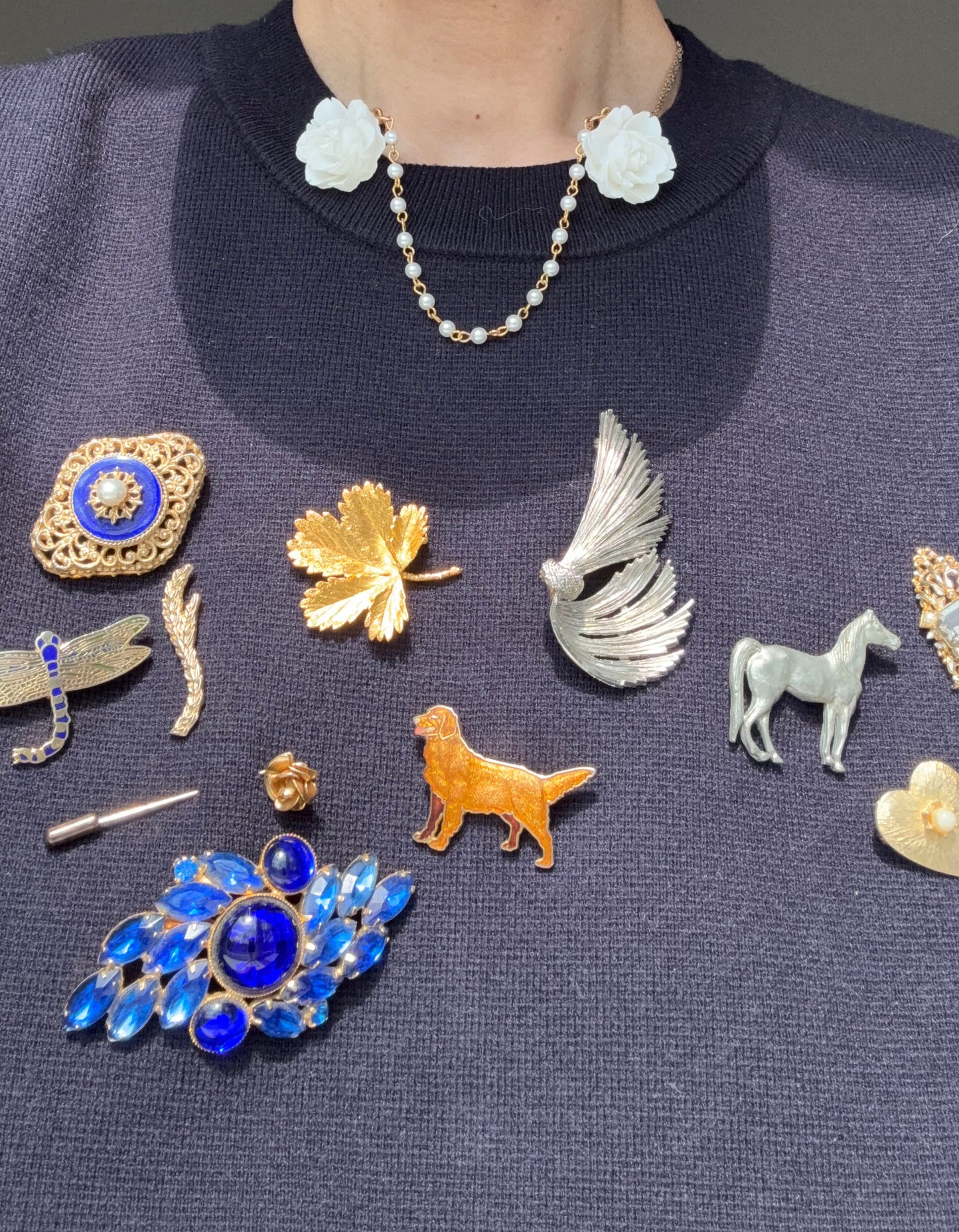 STANDING HORSE BROOCH