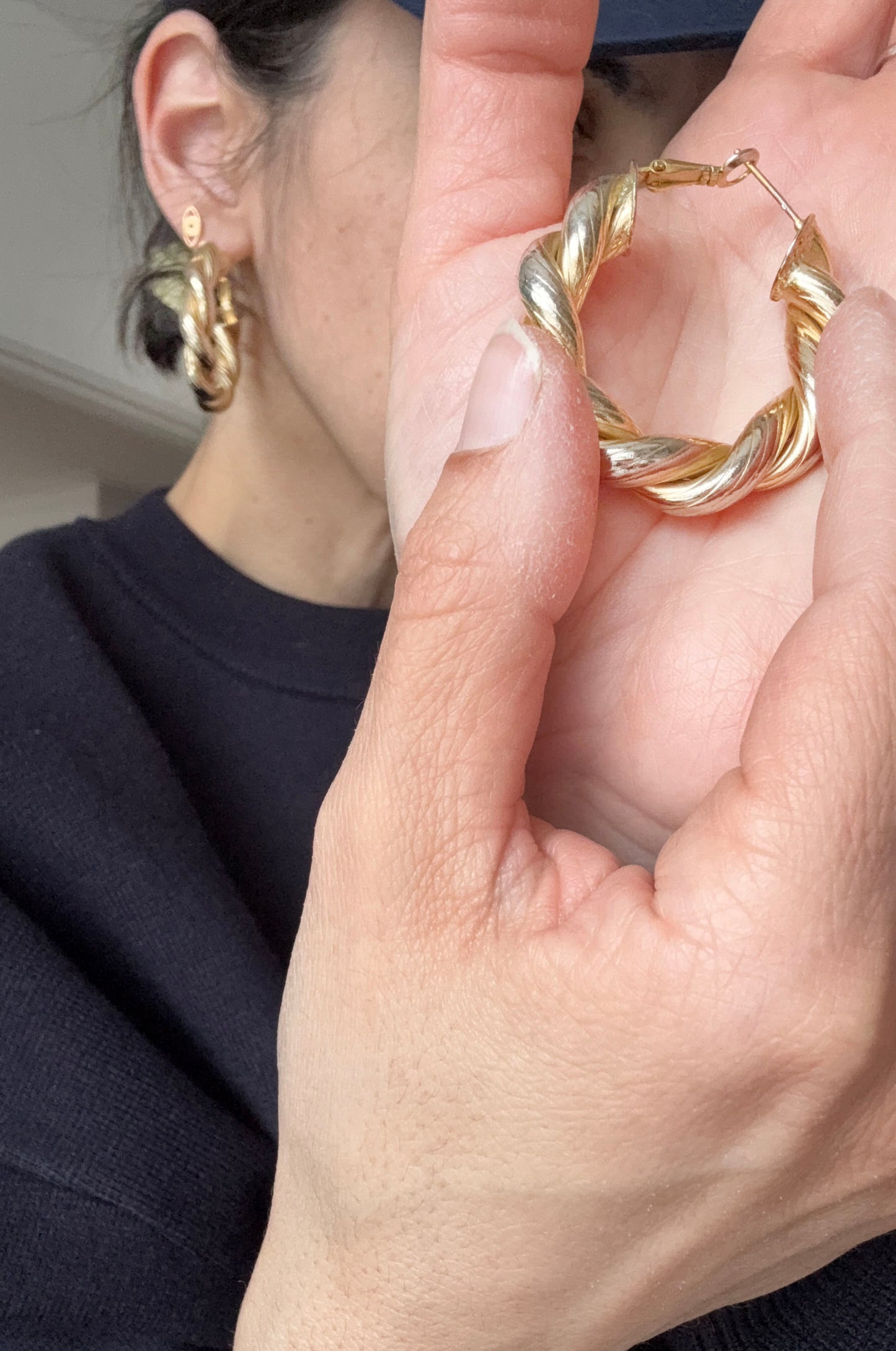TWO TONE HOOPS