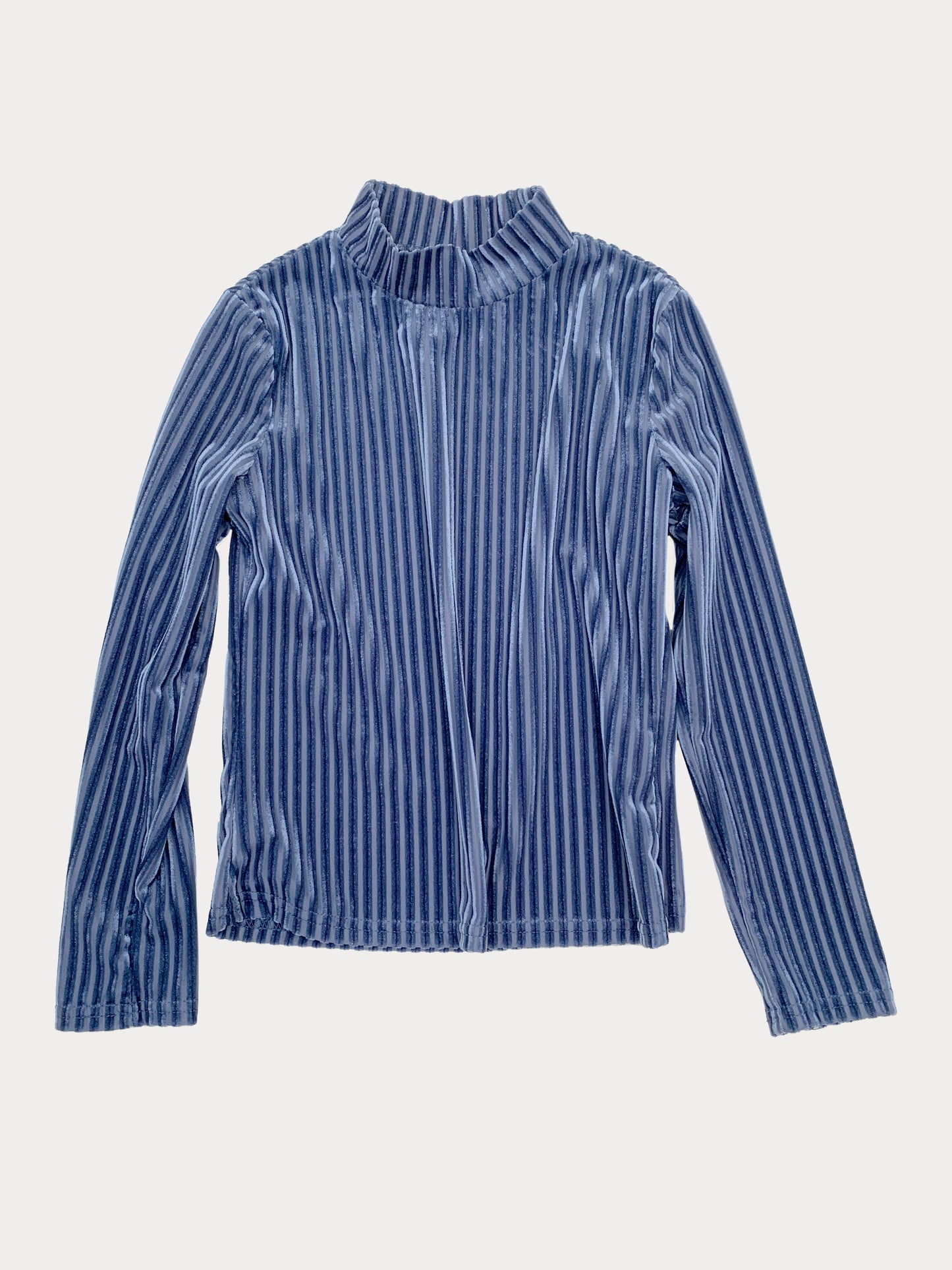 VELVET BLUE MOCKNECK 6Y