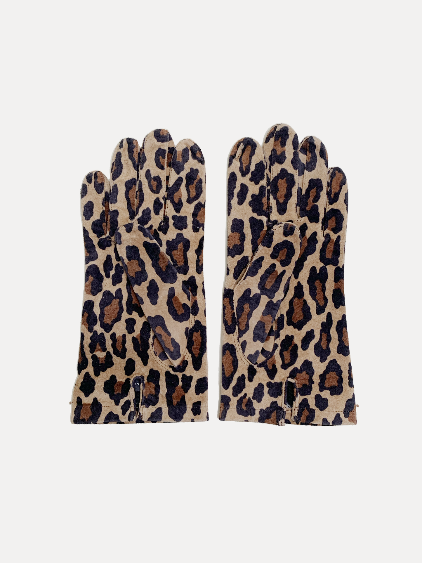 LEOPARD SUEDE GLOVES