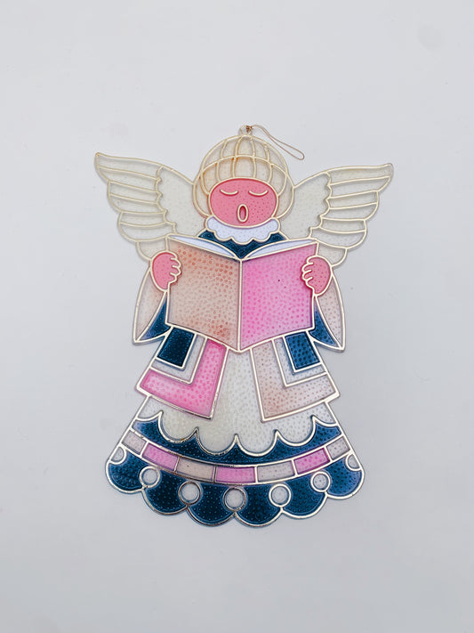 SINGING ANGEL WINDOW ORNAMENT