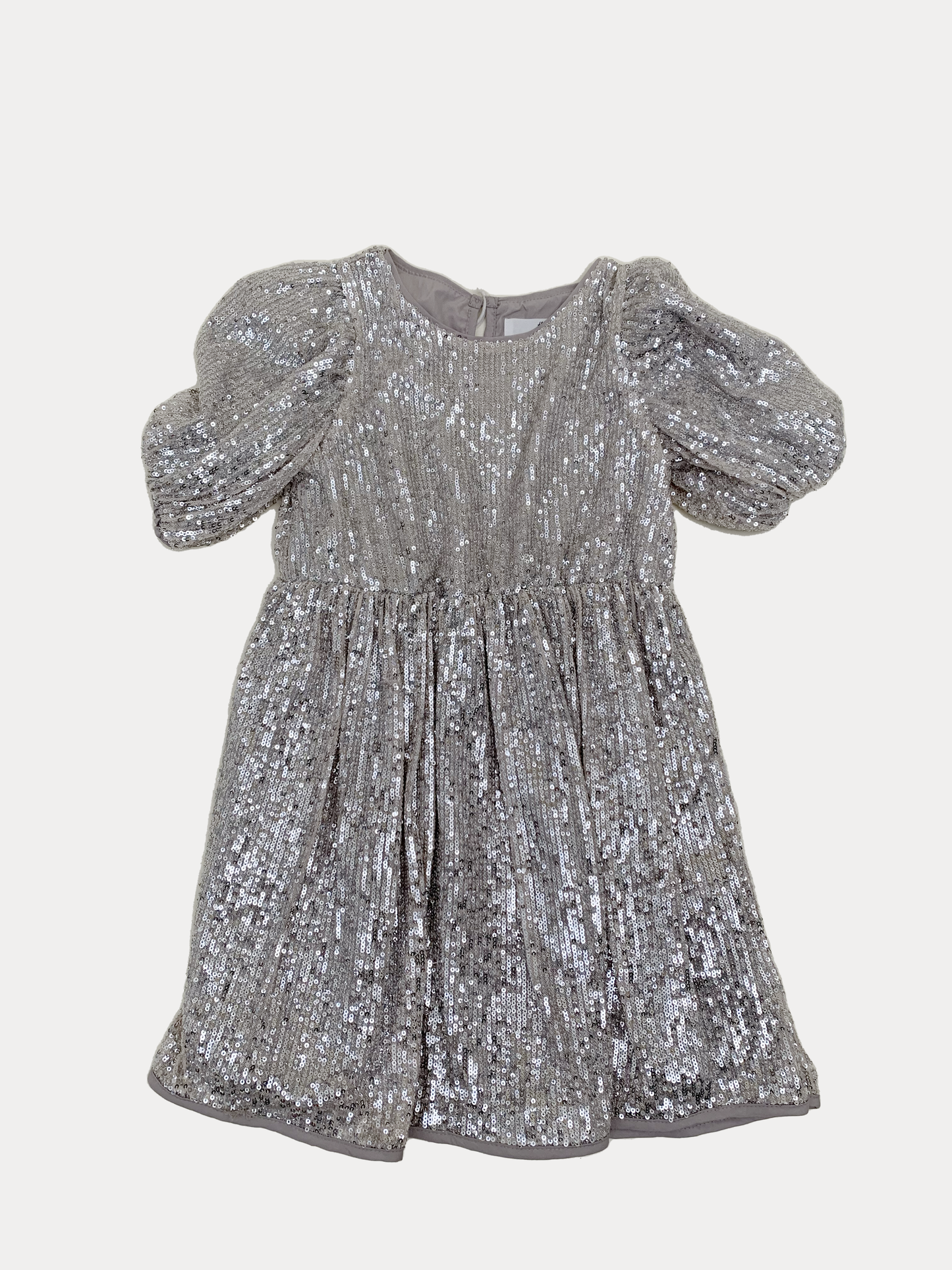 SILVER SEQUENCE DRESS 6Y