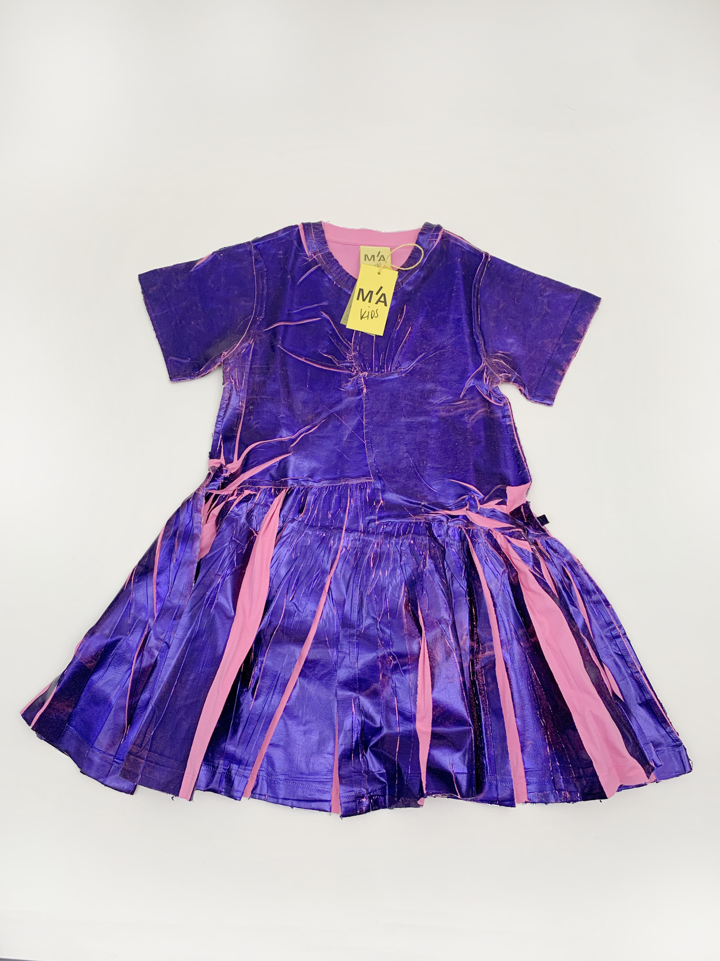 MÀ KIDS APPLIQUÉ LEATHER DRESS 8Y