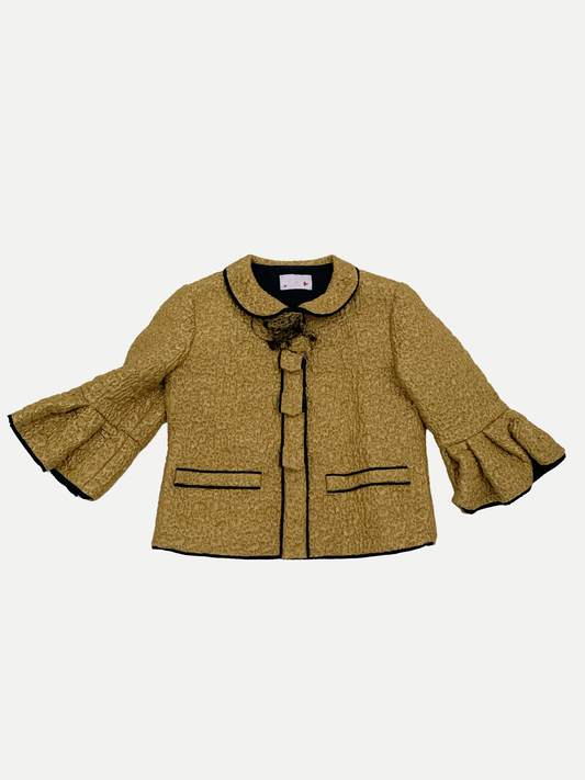 LANVIN GOLD BROCADE JACKET 8Y