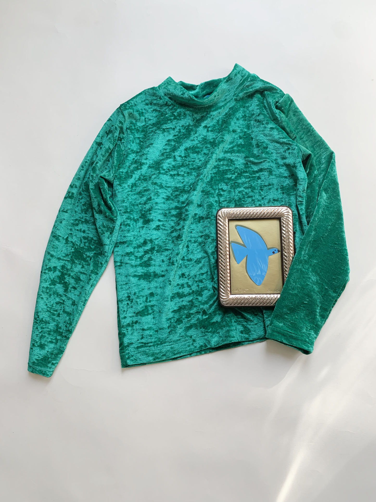 BIRD MOCK NECK TOP 6-8Y