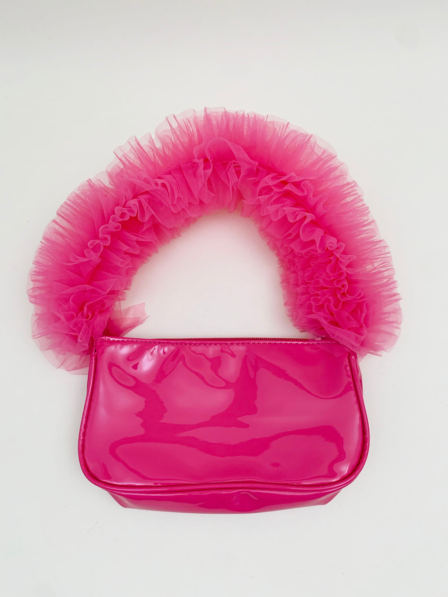 RUFFLE PINK PURSE