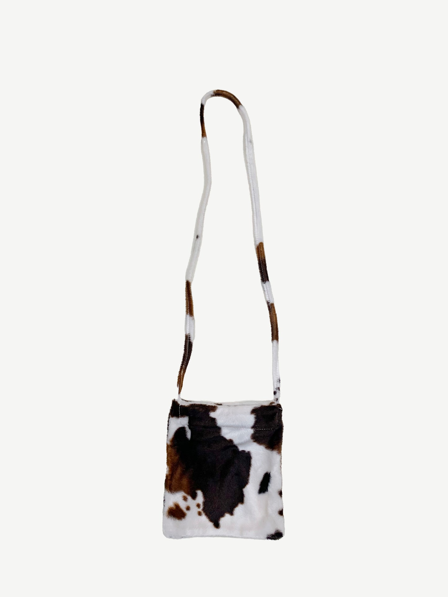 COW PRINT PLUSH PURSE