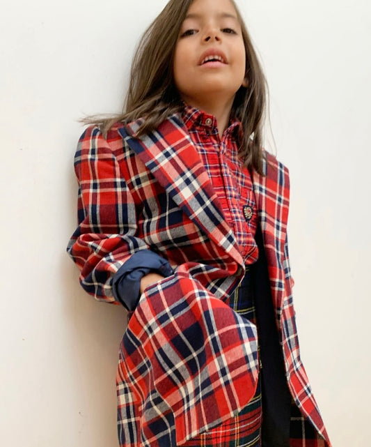 TARTAN TAILORED JACKET 8Y