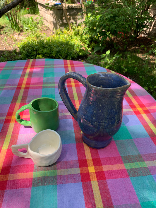 HANDMADE BLUE JUG