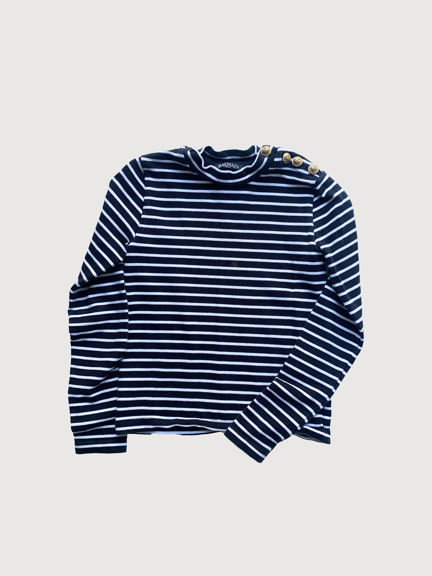 BALMAIN CREWNECK W/H BUTTONS 7Y