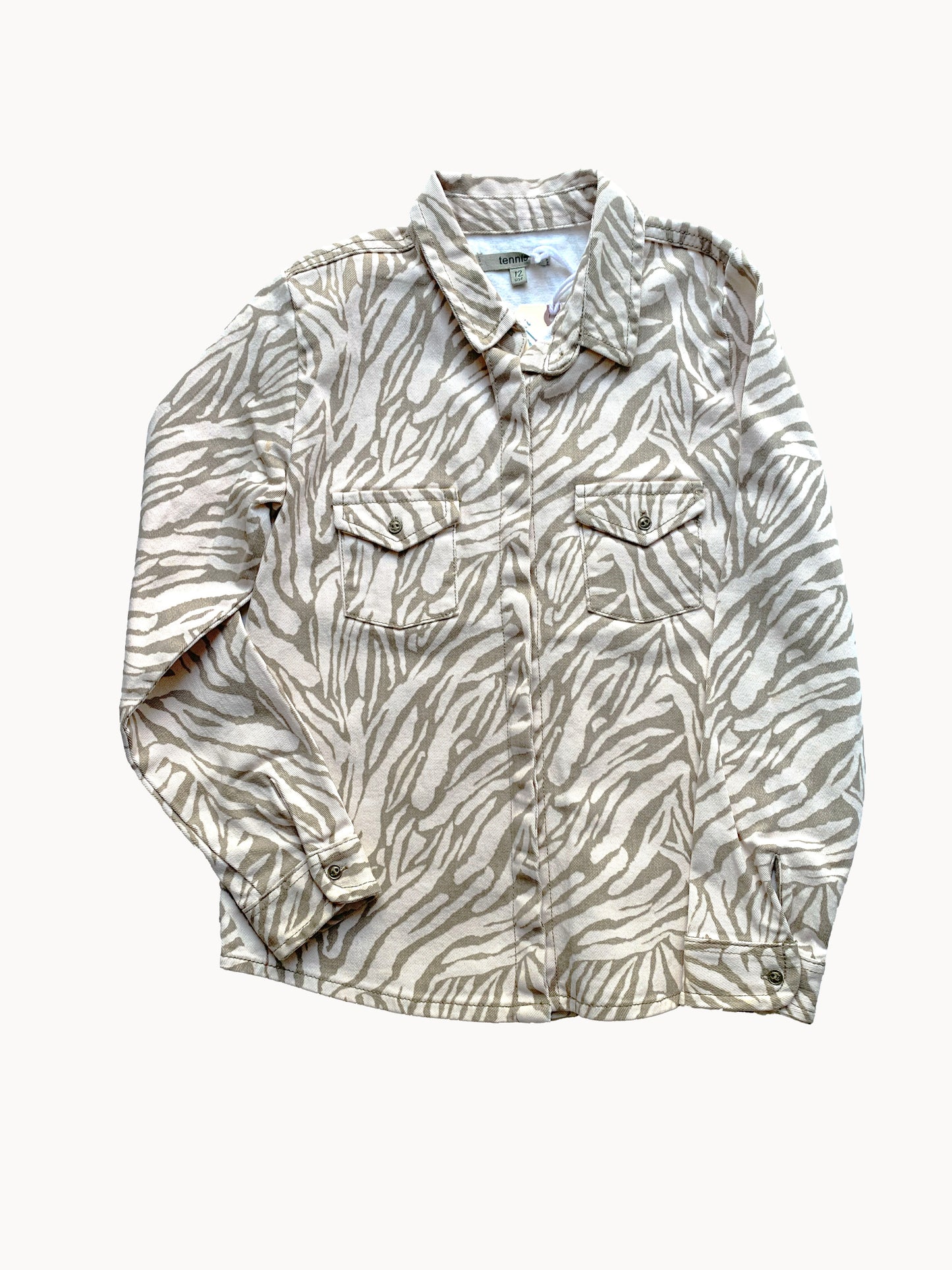 ZEBRA DENIM JACKET 12Y