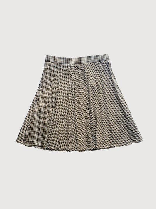 PLEATED CHECK SKIRT 8Y