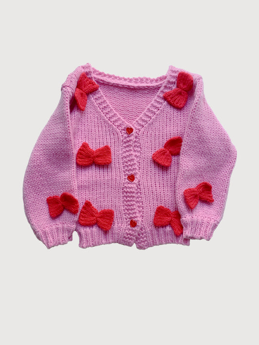 HANDMADE BOW KNIT 5Y