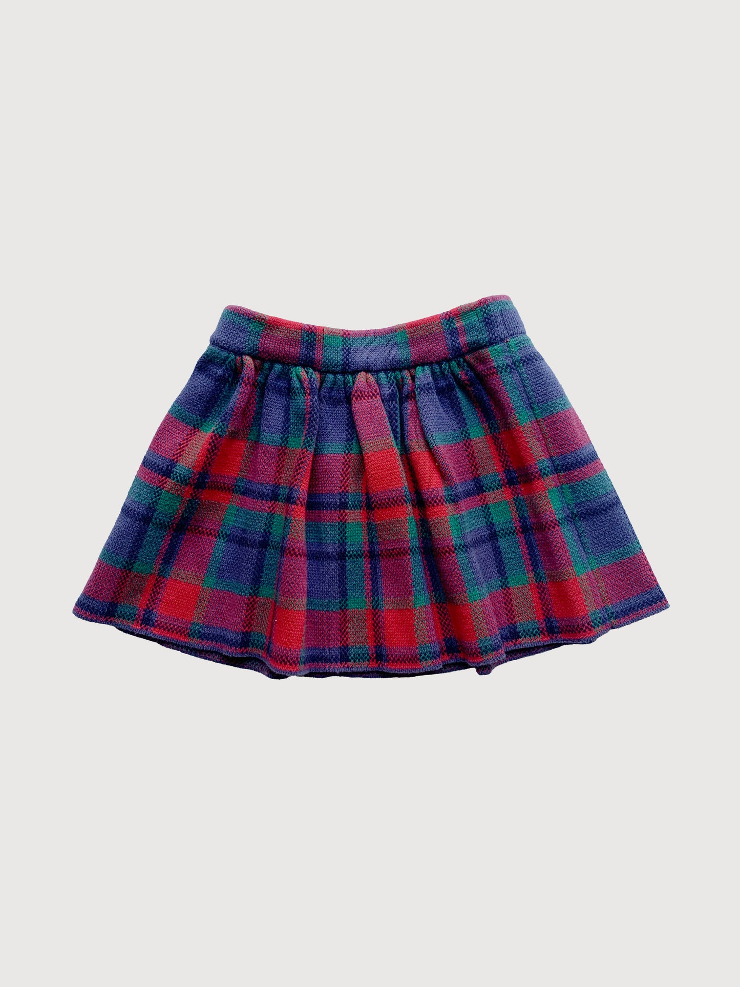 TARTAN KNIT SKIRT 2Y