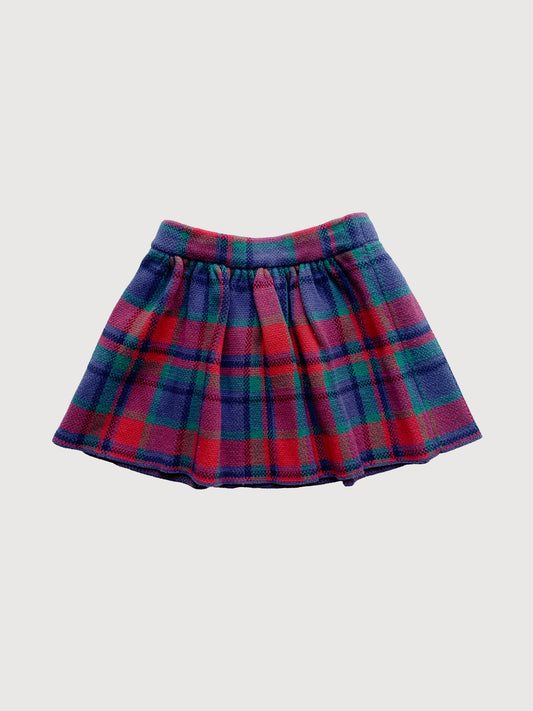 TARTAN KNIT SKIRT 2Y