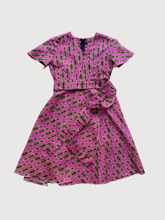 PINK WAX FABRIC DRESS 6Y