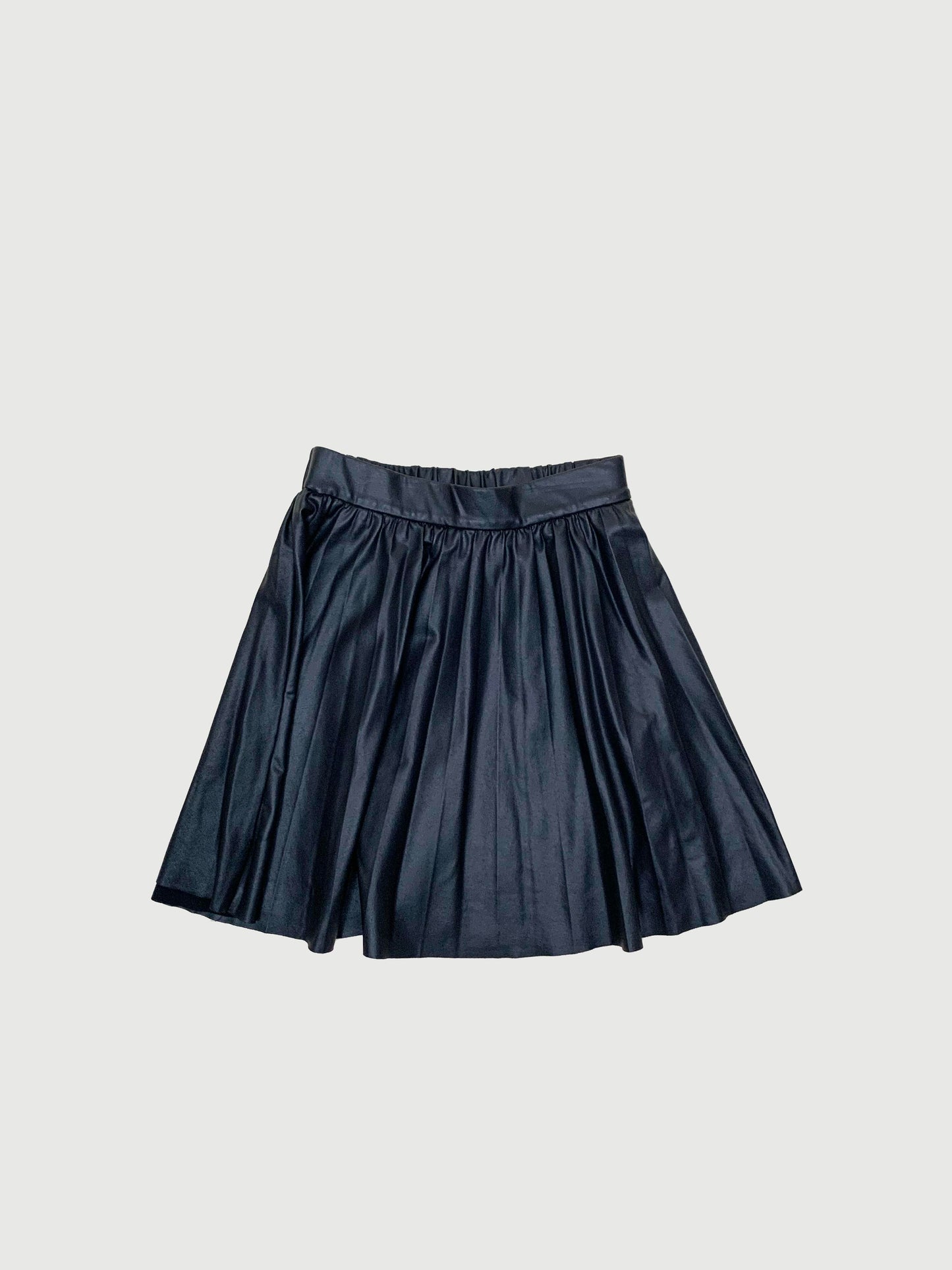 FAUX LEATHER PLEATED SKIRT 9Y