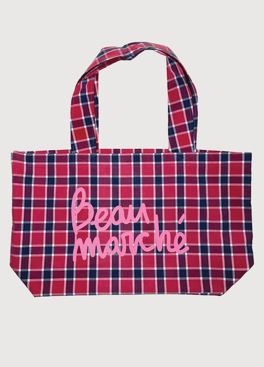 BEAU MARCHÉ TOTE CHECKERED