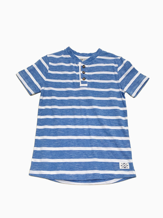 SOFT COTTON STRIPE TEE 6-8Y