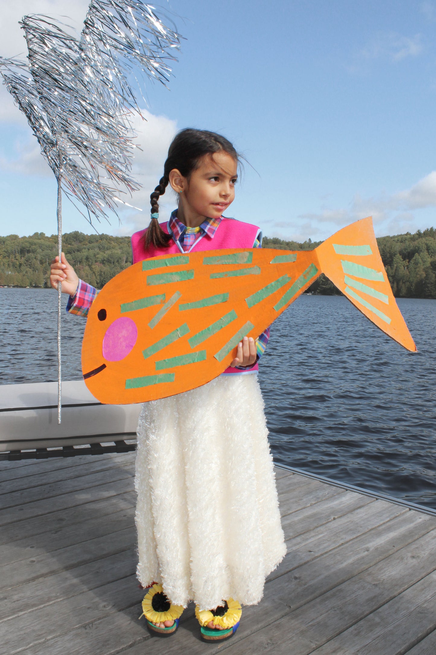 FEATHER SKIRT 4-6Y