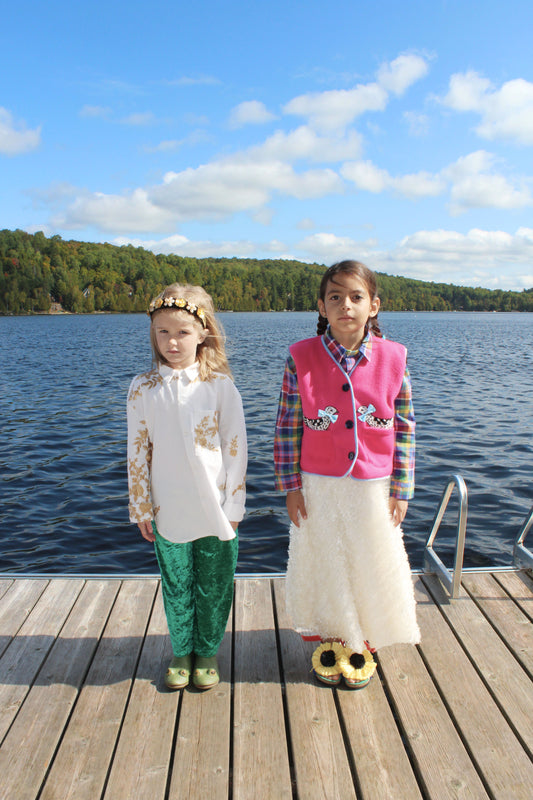 FEATHER SKIRT 6-8Y