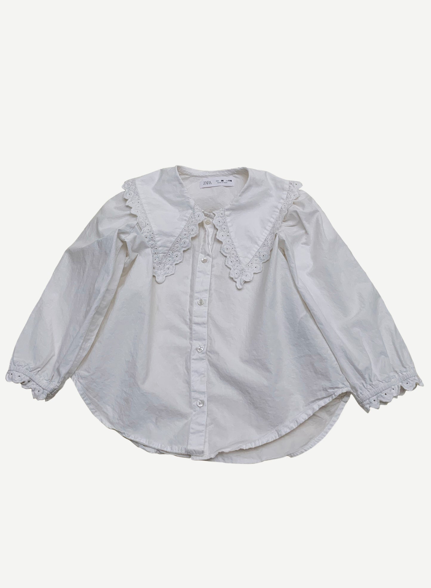 LARGE COLLAR BUTTON DOWN SHIRT 6Y