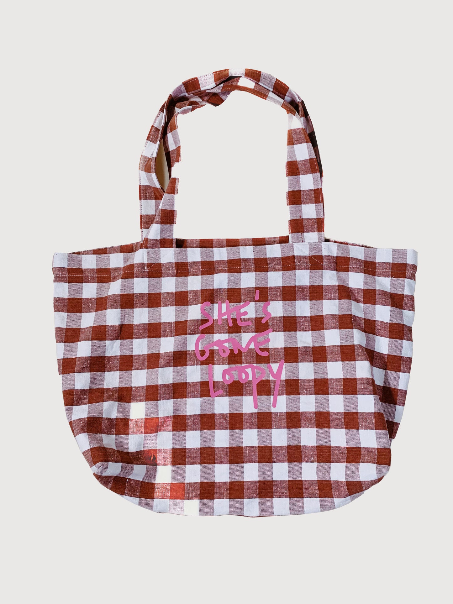 SHE'S GONE LOOPY TOTE MAROON