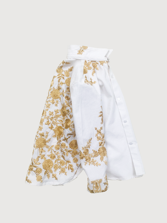 FLORAL EMBROIDERY SHIRT 6-8Y