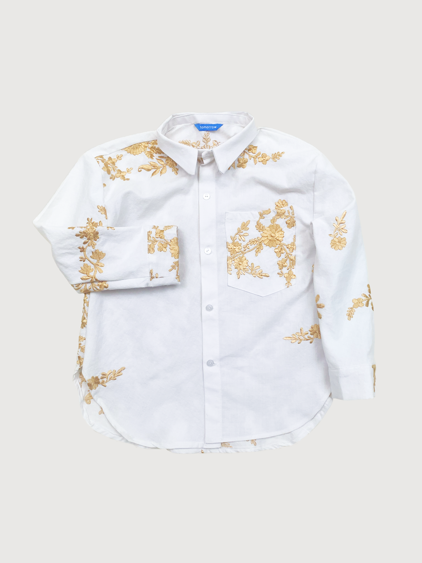 FLORAL EMBROIDERY SHIRT 6-8Y