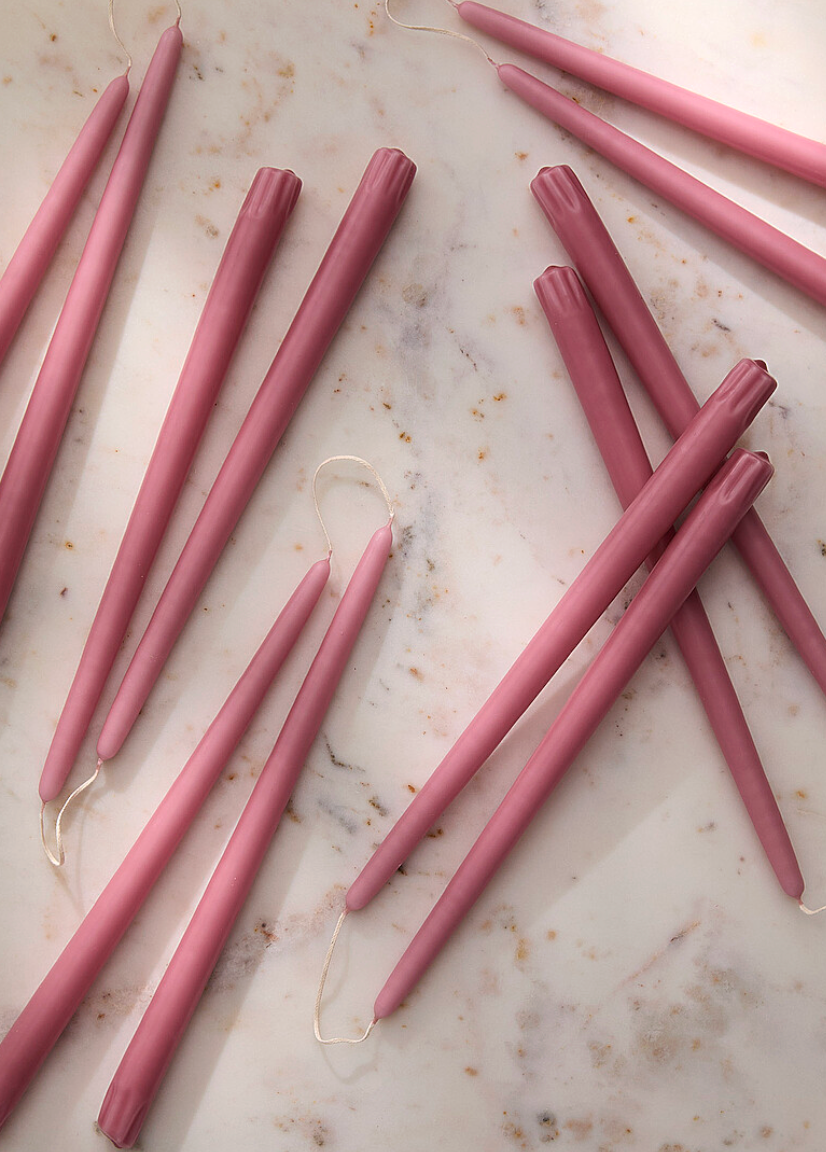 PINK BLUSH SINGLE CANDLE