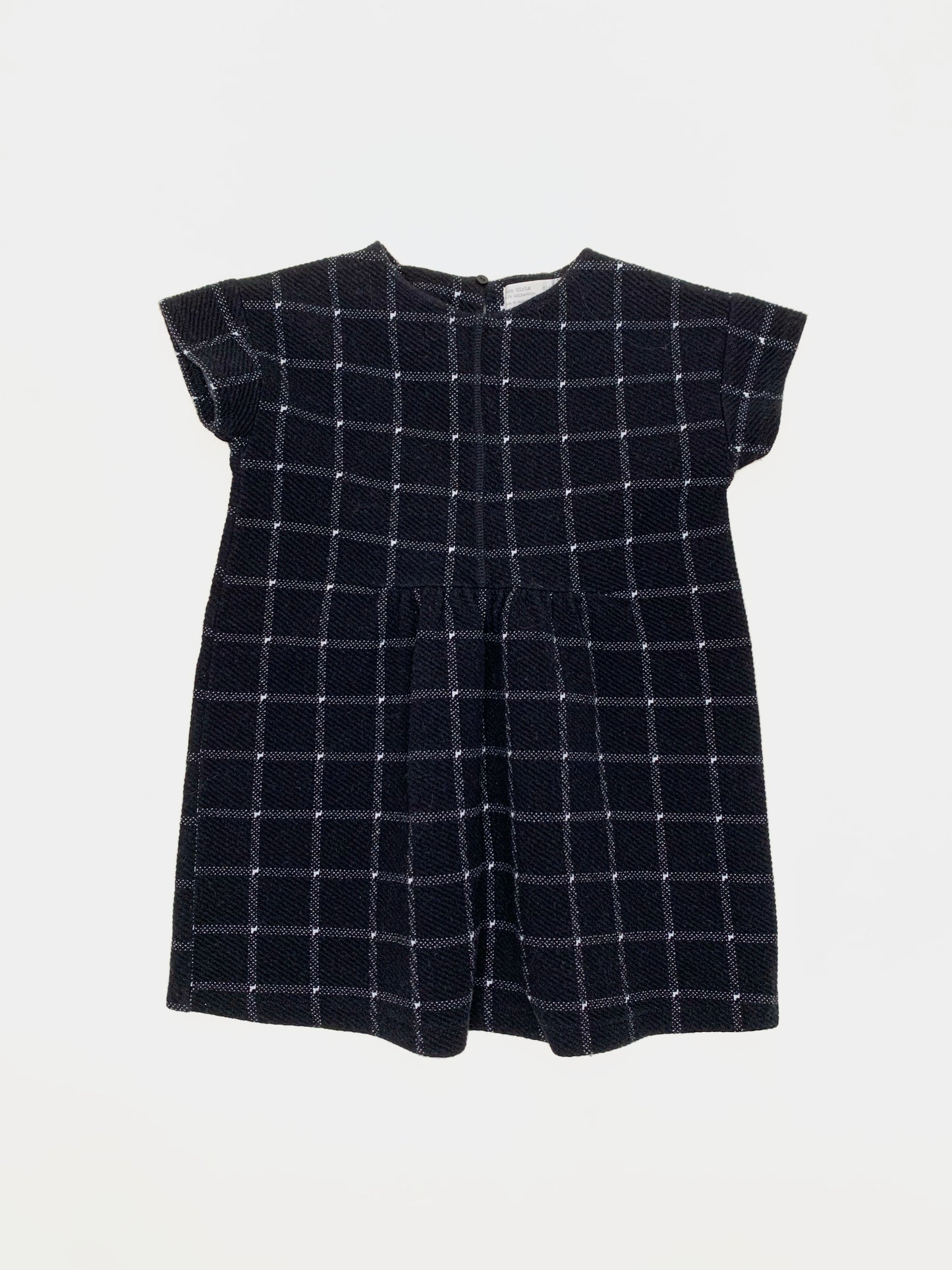 CHECK WEAVE DRESS 7Y