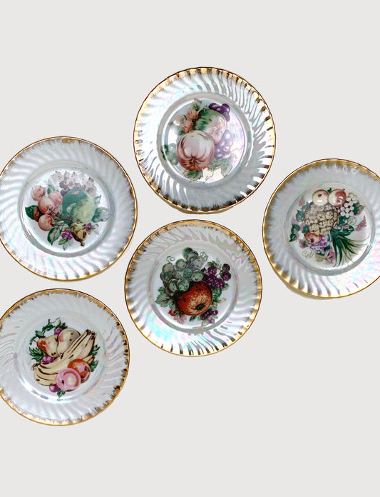 FRUIT MOTHER OF PEARL PLATES