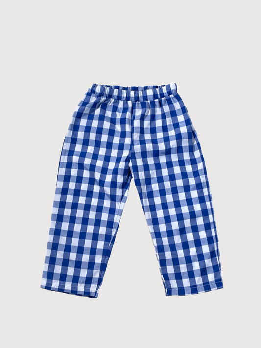 GINGHAM BLUE PANT BY TOMORROW