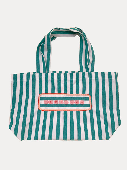 TOMORROW MARKET TOTES SEA STRIPES